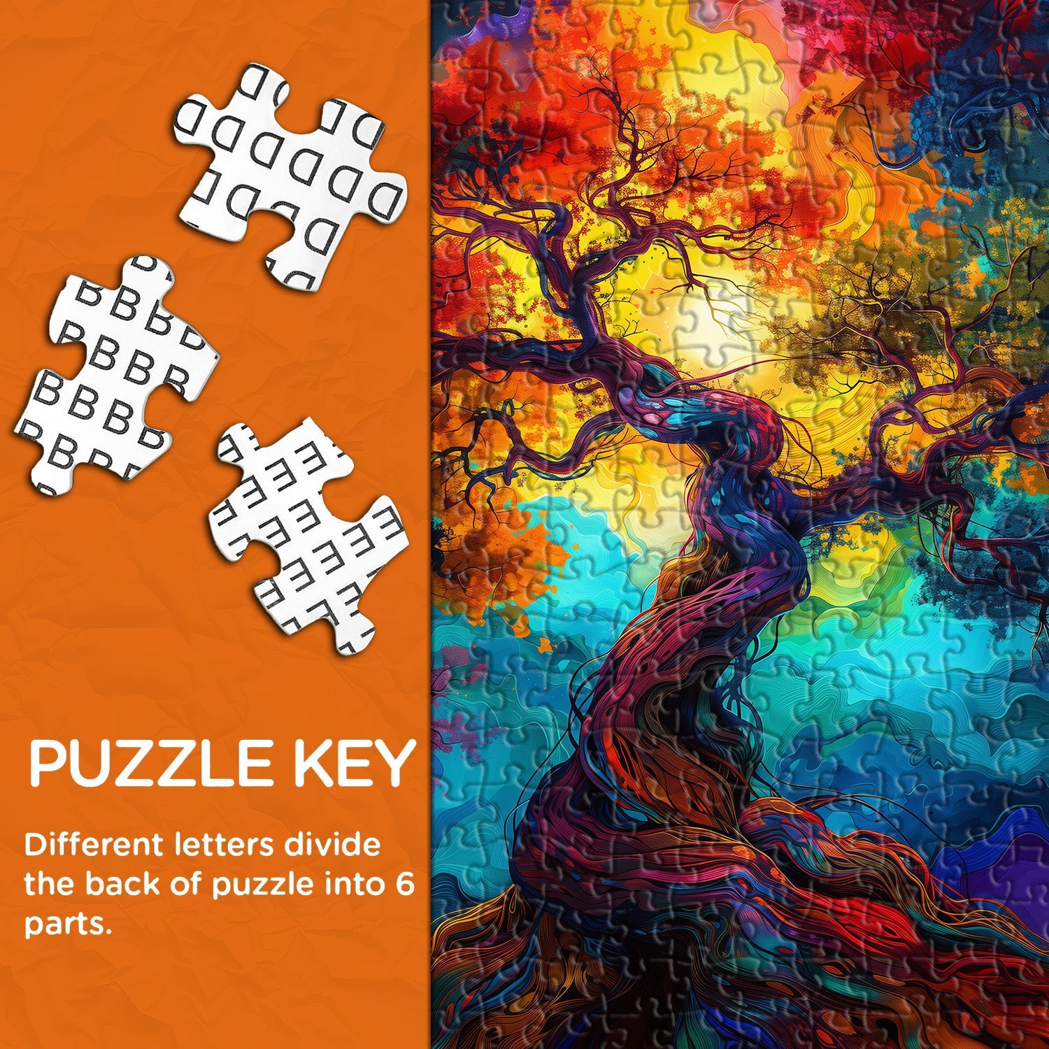 Colorful Tree Jigsaw Puzzle 1000 Piece