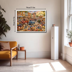 Vintage Main Street Festival Jigsaw Puzzle 1000 Piece
