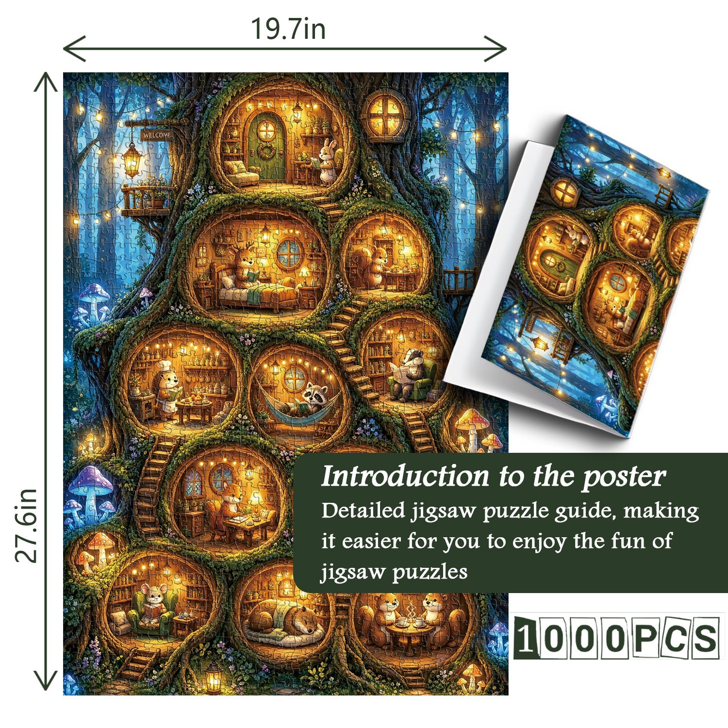 Forest Dwelling Jigsaw Puzzle 1000 Piece