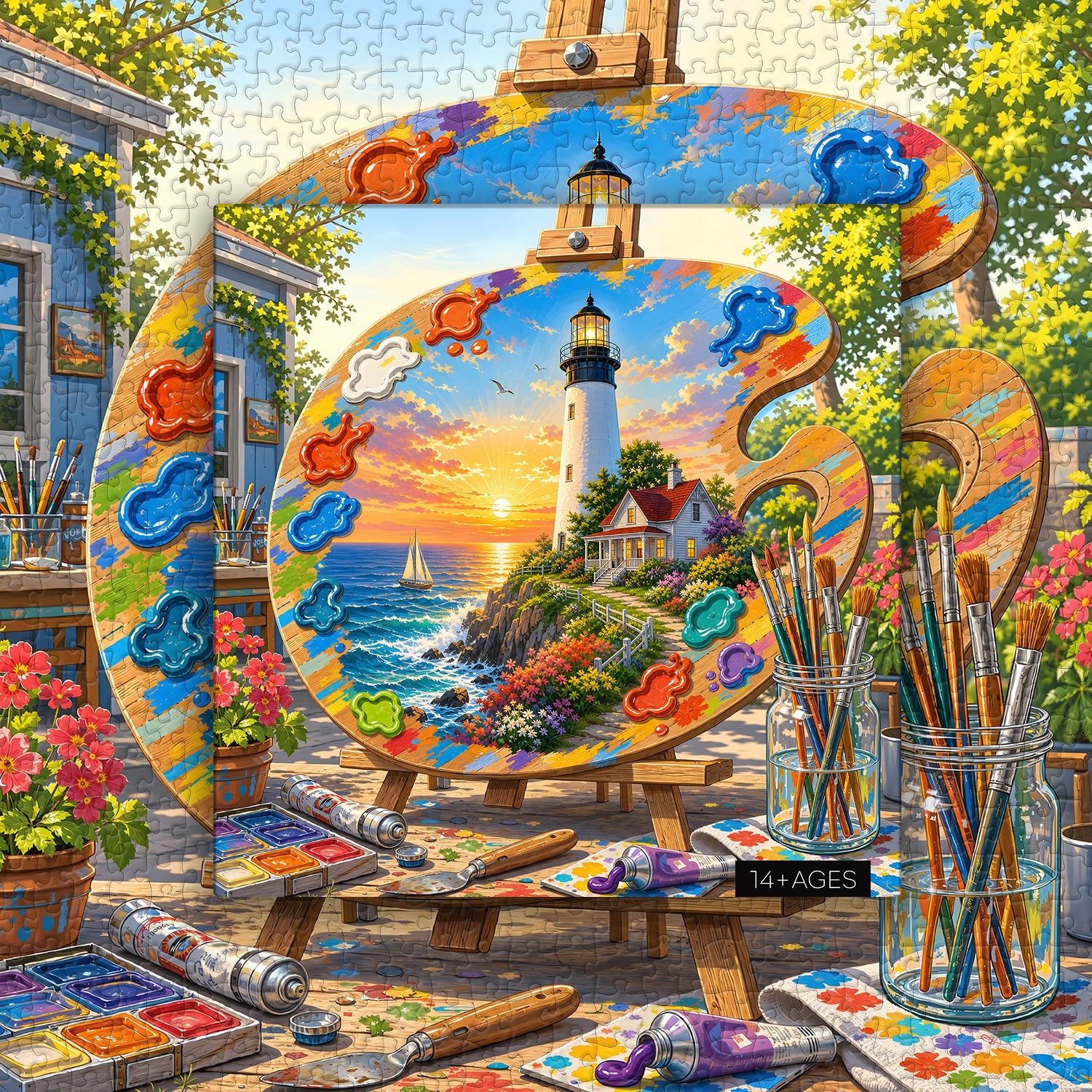 Lighthouse Art  Jigsaw Puzzle 1000 Piece