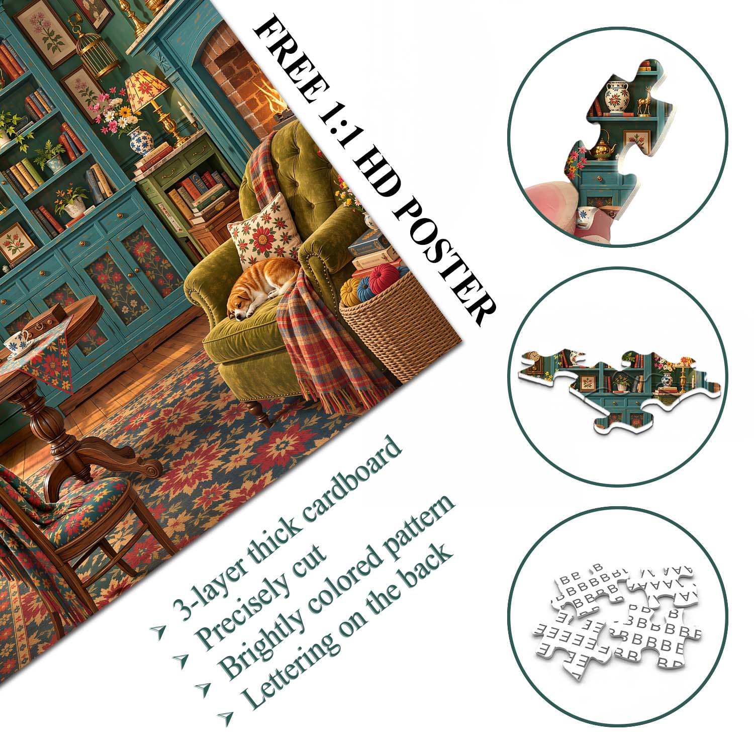 Cozy Cottage Jigsaw  Puzzle 1000 Piece