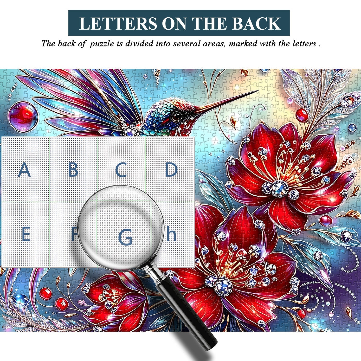 Gemstone Hummingbird Jigsaw Puzzle 1000 Pieces