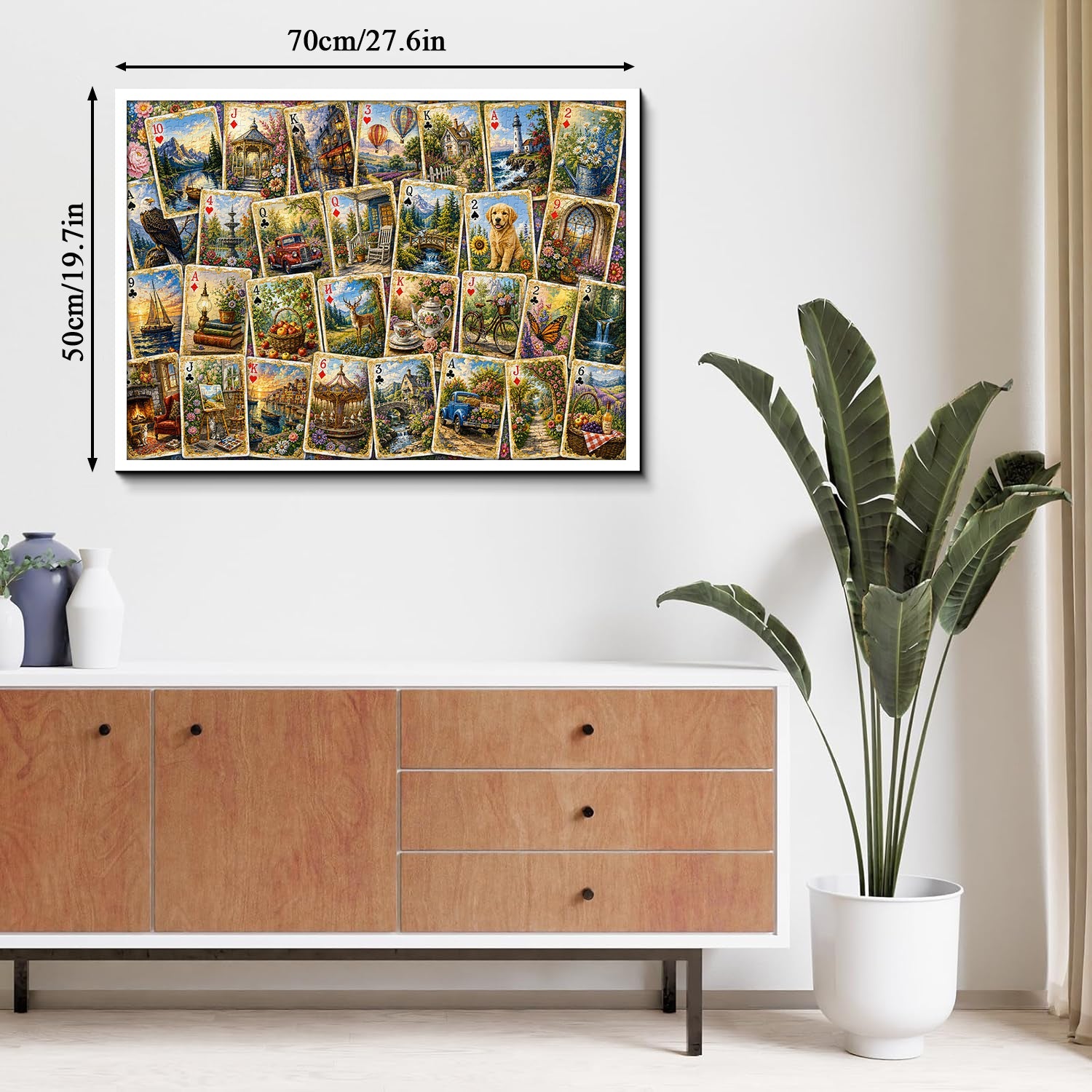 Scenic Playing Cards Jigsaw Puzzle 1000 Piece