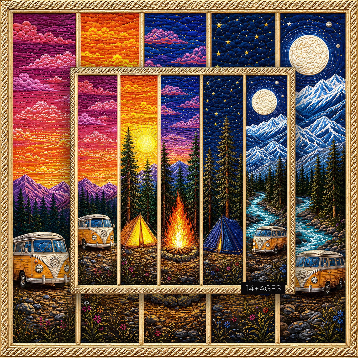 Five-Panel Journey Jigsaw Puzzle 1000 Piece