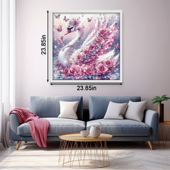 Diamond Rose Swan Jigsaw Puzzle 1000 Pieces