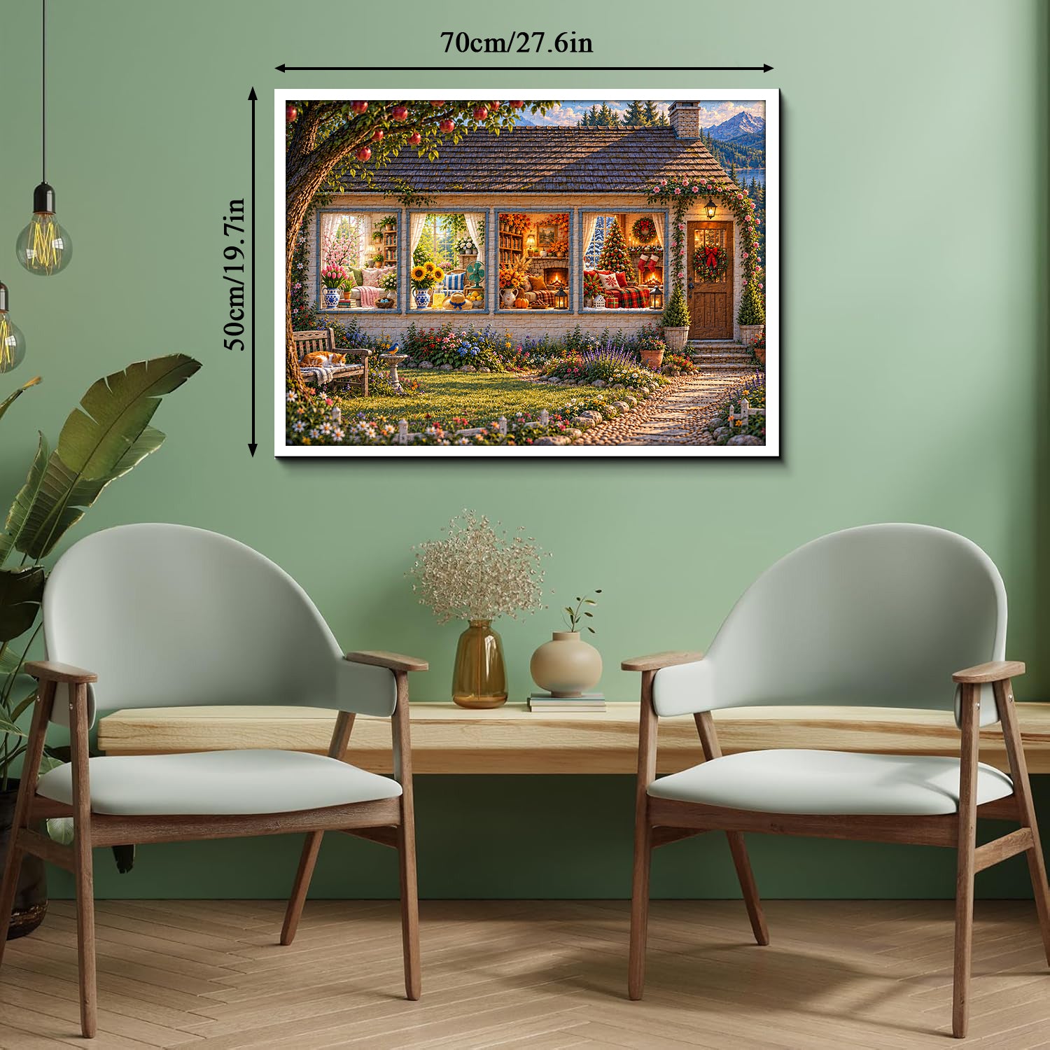 A Year of Cozy Moments Jigsaw Puzzle 1000 Piece