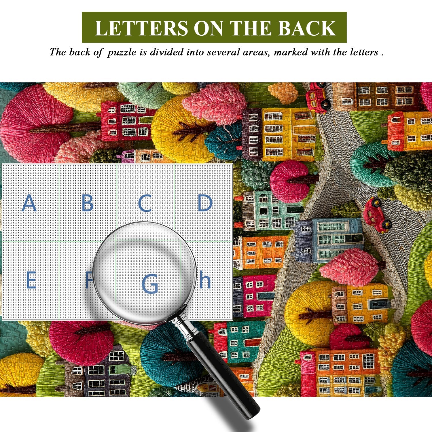 Puzzle 1000 Pièces Embroidery Town