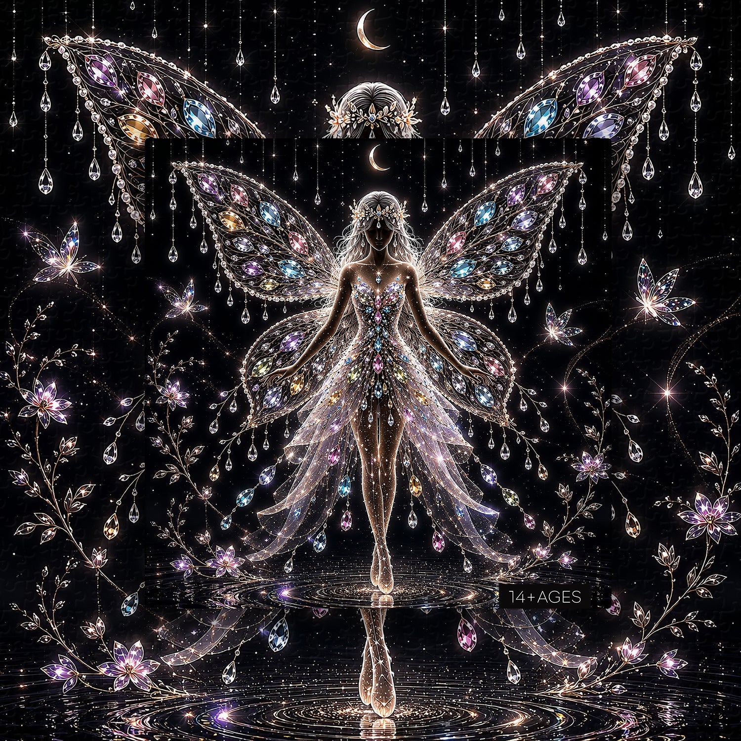 Gemstone Fairy Silhouette Jigsaw Puzzle 1000 Pieces