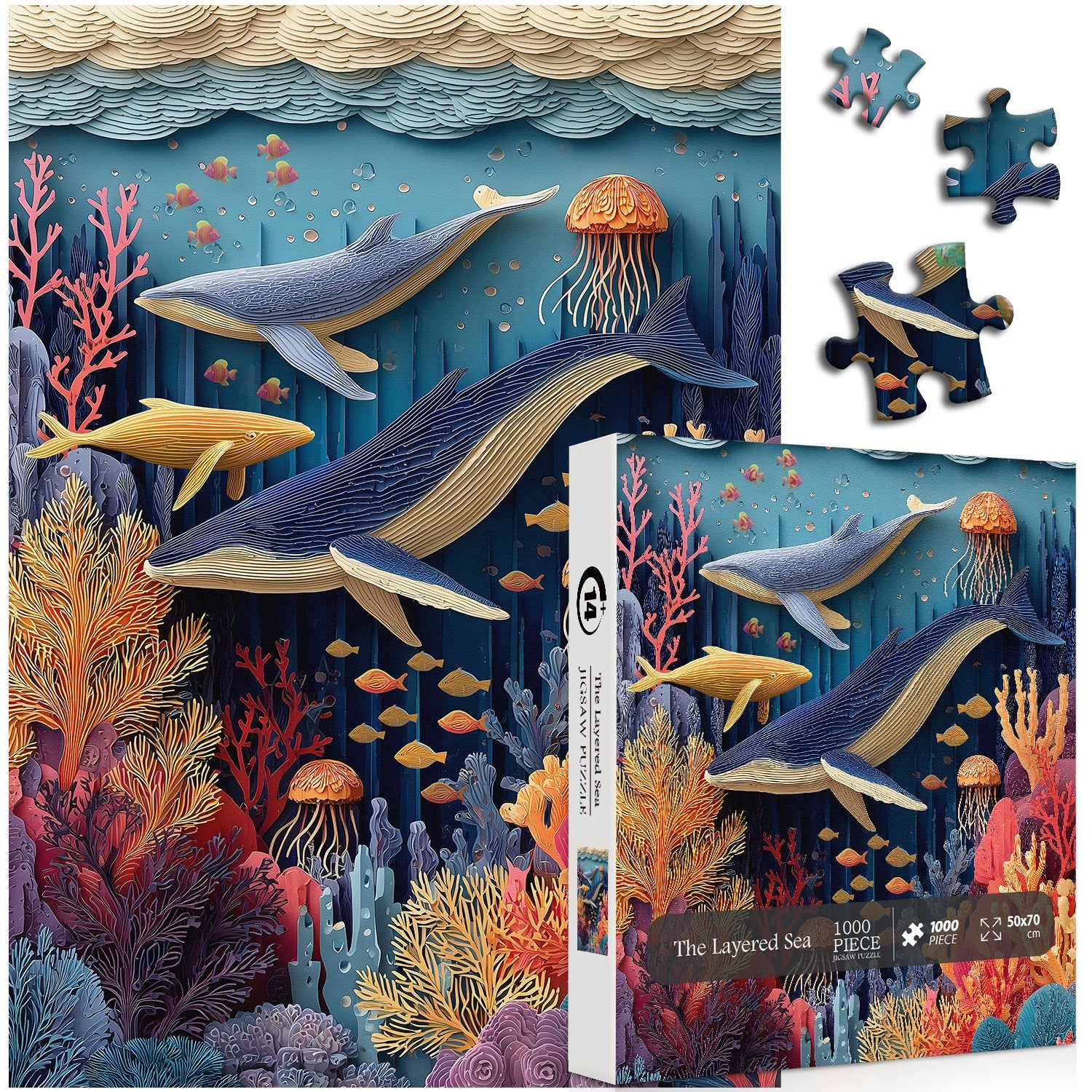 The Layered Sea Jigsaw Puzzle 1000 Pieces