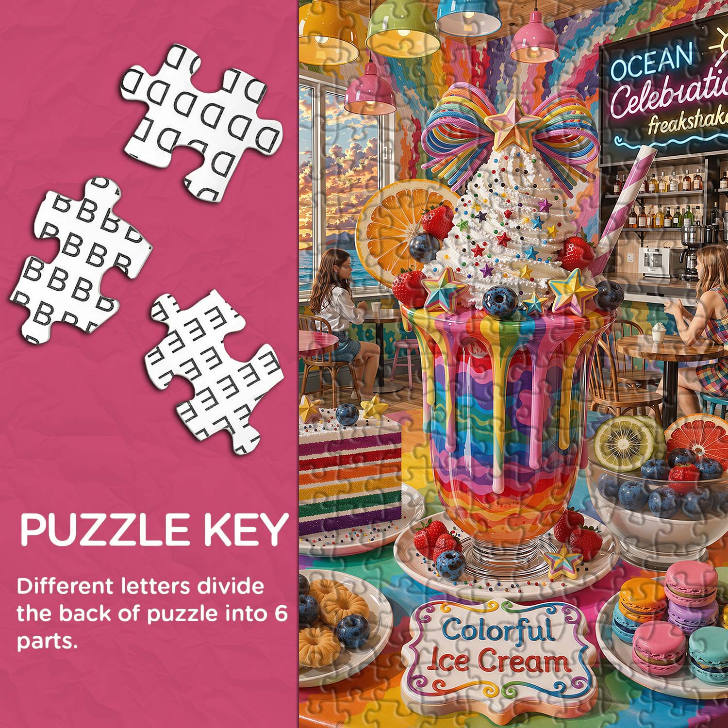 Rainbow Shake Jigsaw Puzzle 1000 Piece