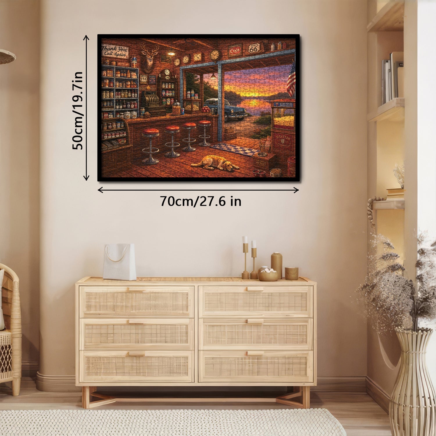 Vintage Lakeside Shop Jigsaw Puzzle 1000 Piece