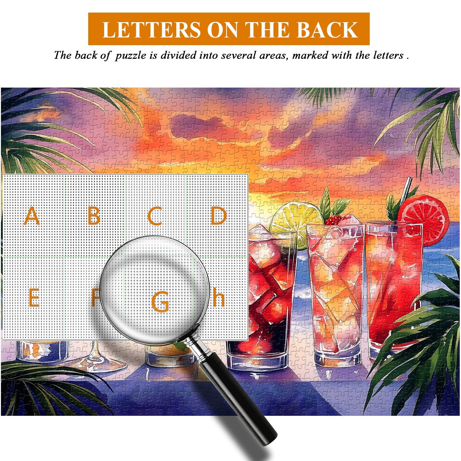 Sunset Ice Drinks Jigsaw Puzzle 1000 Pieces