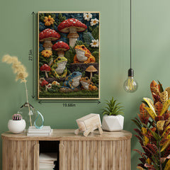 Fabric Frogs Jigsaw Puzzle 1000 Piece