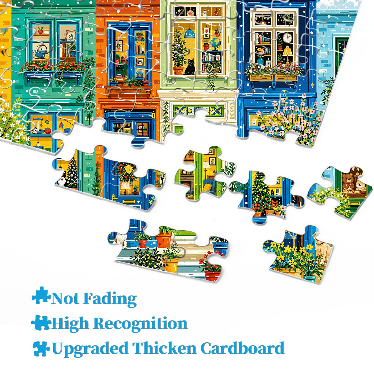 Colorful Street Realm Jigsaw Puzzle 1000 Piece