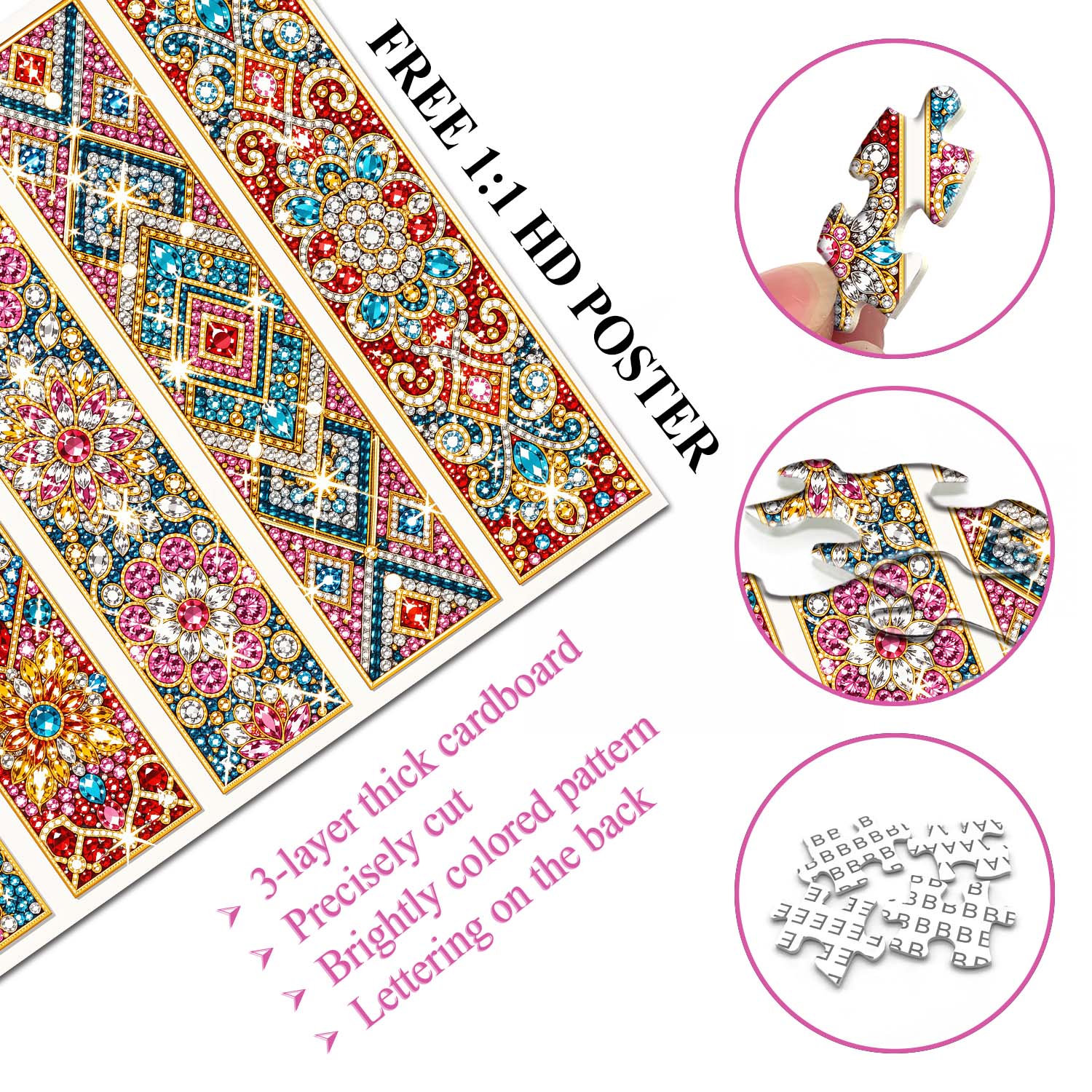 Sparkle Bookmarks Jigsaw Puzzle 1000 Piece
