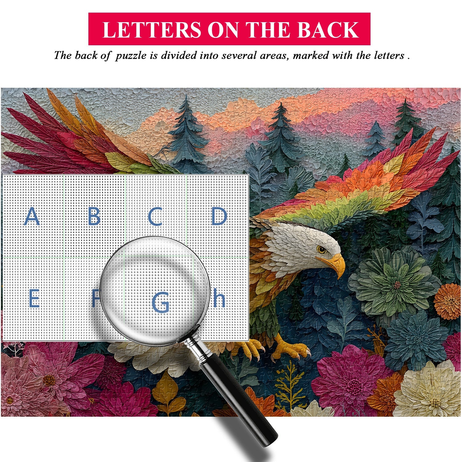 Puzzle en bois Eagle Leaf 1000 pièces