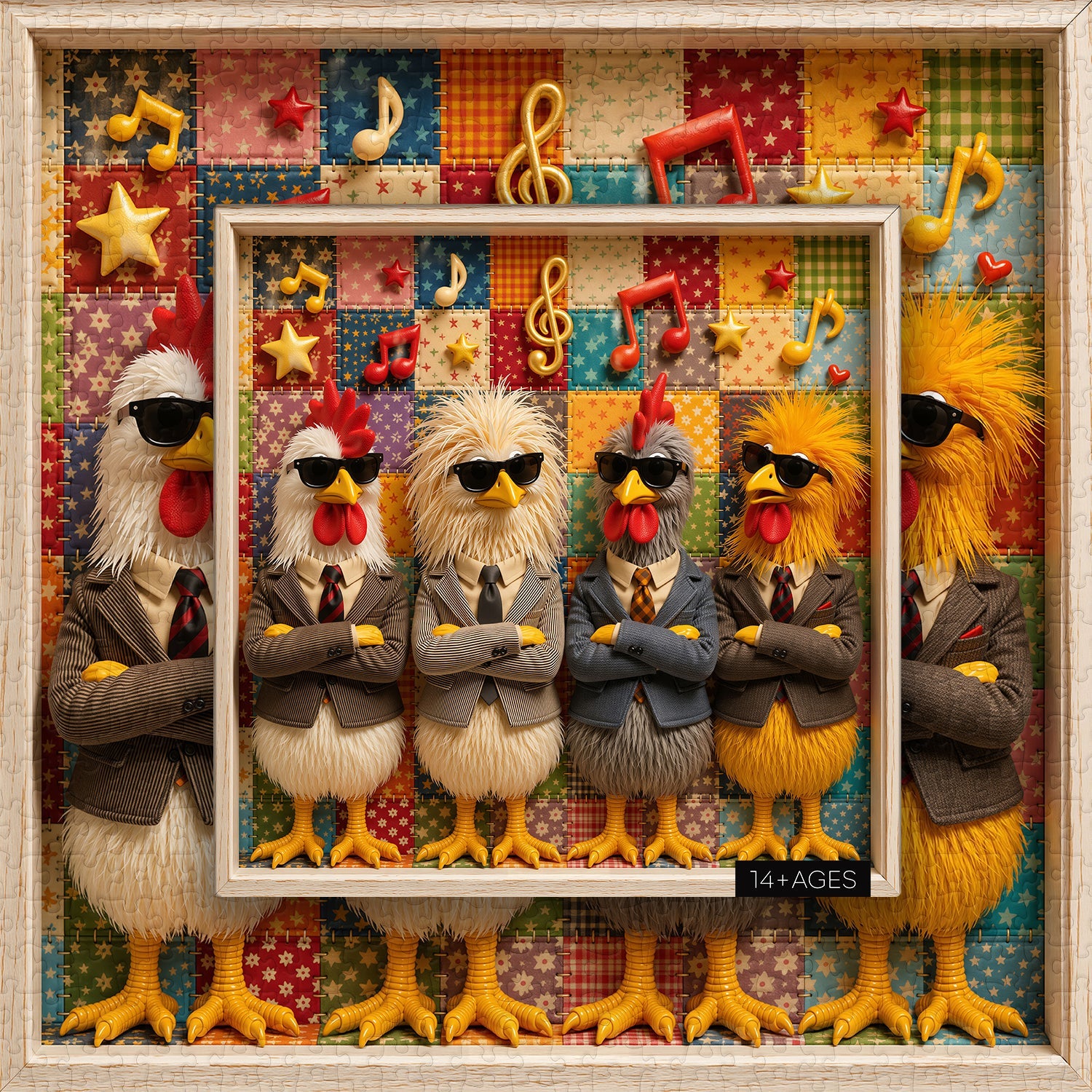 The Cool Clucks Jigsaw Puzzle 1000 Piece