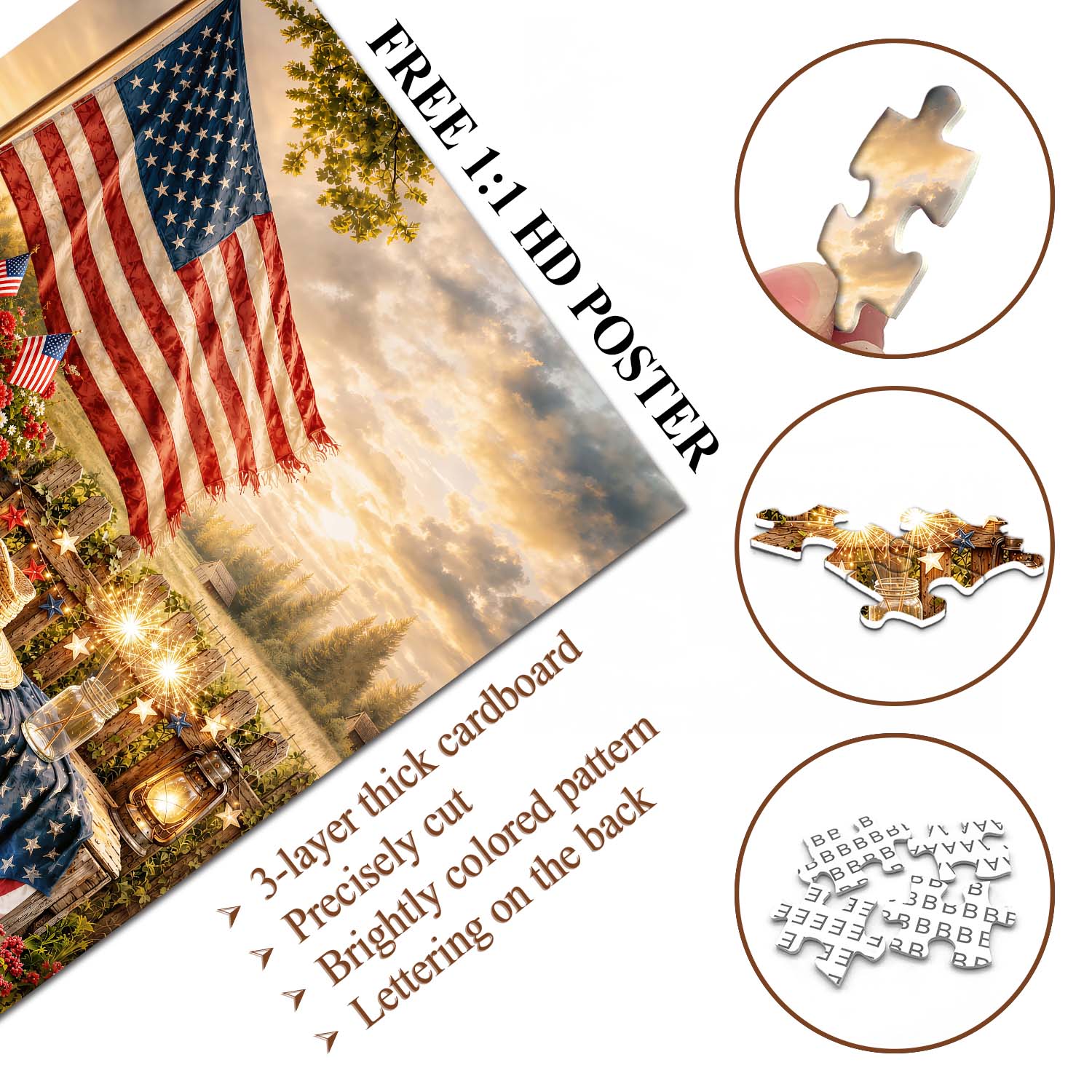 Americana Sunset Jigsaw Puzzle 1000 Piece
