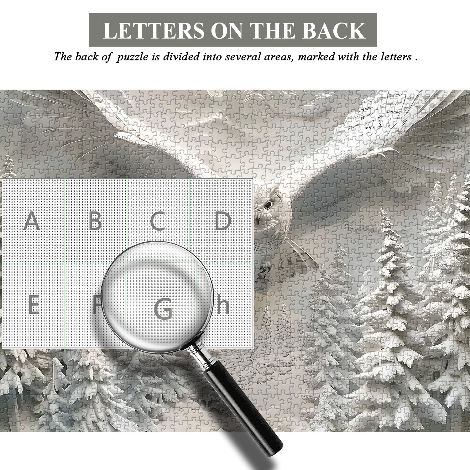 Owl In Snow Jigsaw Puzzle 1000 Pieces