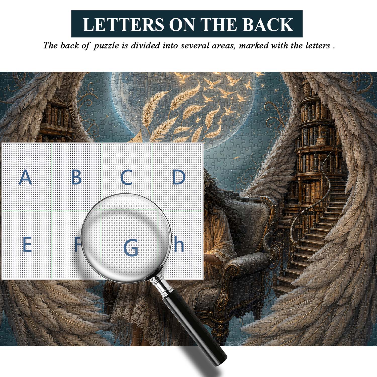 The Moon's Book Collector Jigsaw Puzzle 1000 Pieces