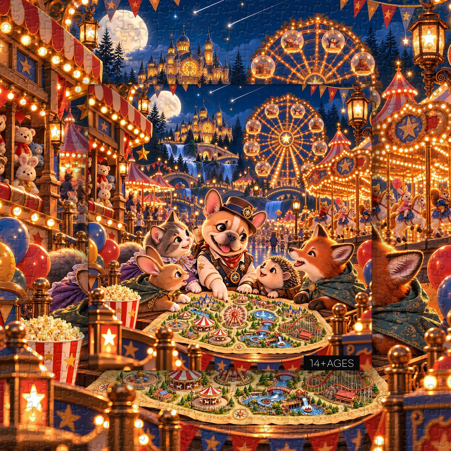 Animal Carnival Jigsaw Puzzle 1000 Pieces