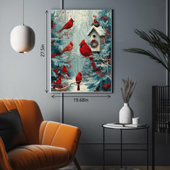 Cardinals in Winter Jigsaw Puzzle 1000 Piece
