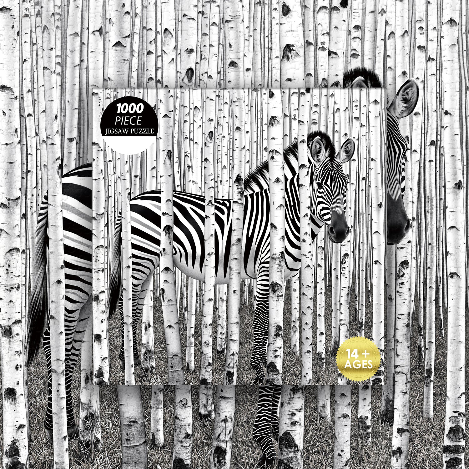 Zebra Forest Jigsaw Puzzle 1000 Pieces
