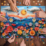 Art Flower Bush Jigsaw Puzzle 1000 Pieces