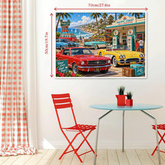 Coastal Gas Stop Jigsaw Puzzle 1000 Piece