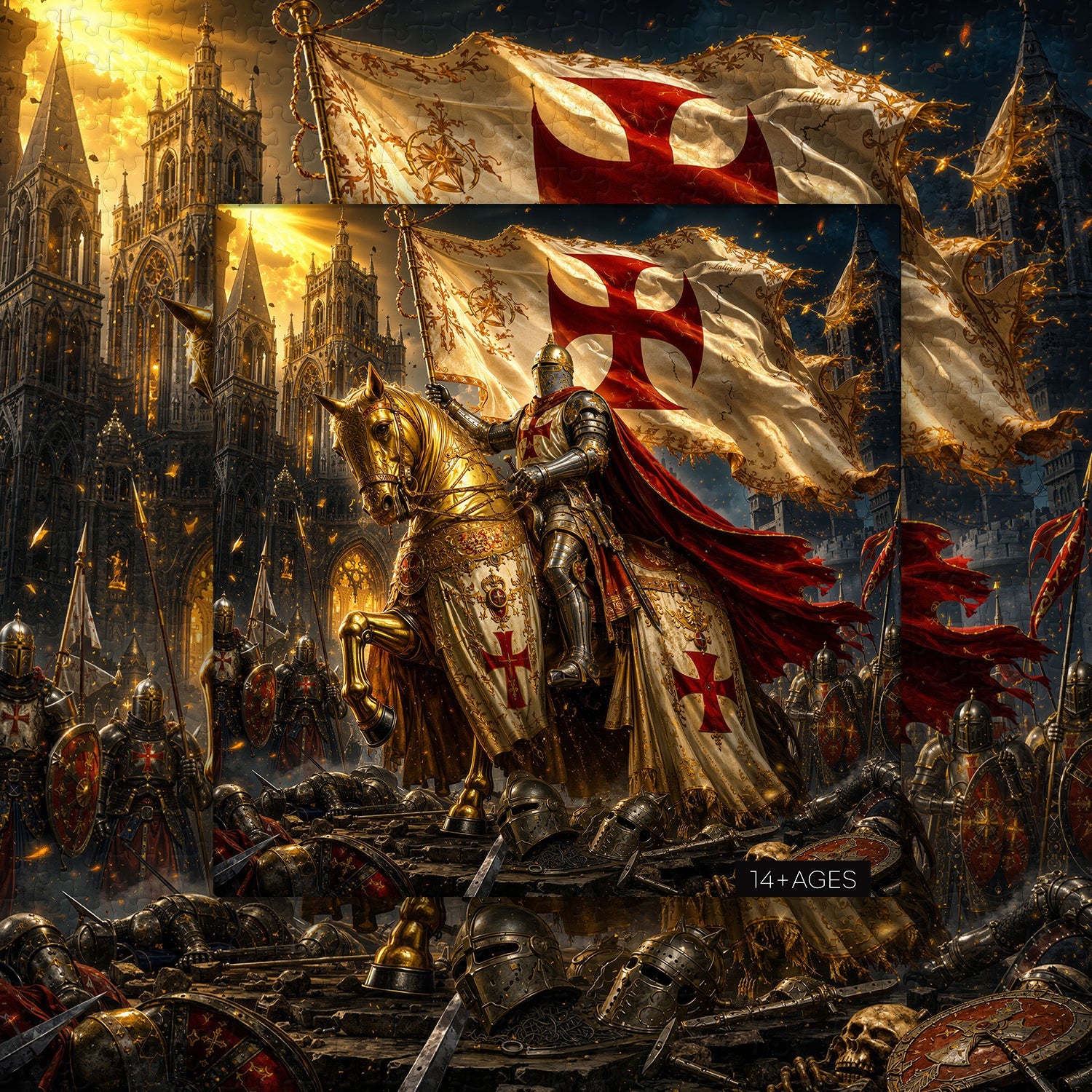 The Golden Crusader Jigsaw Puzzle 1000 Pieces