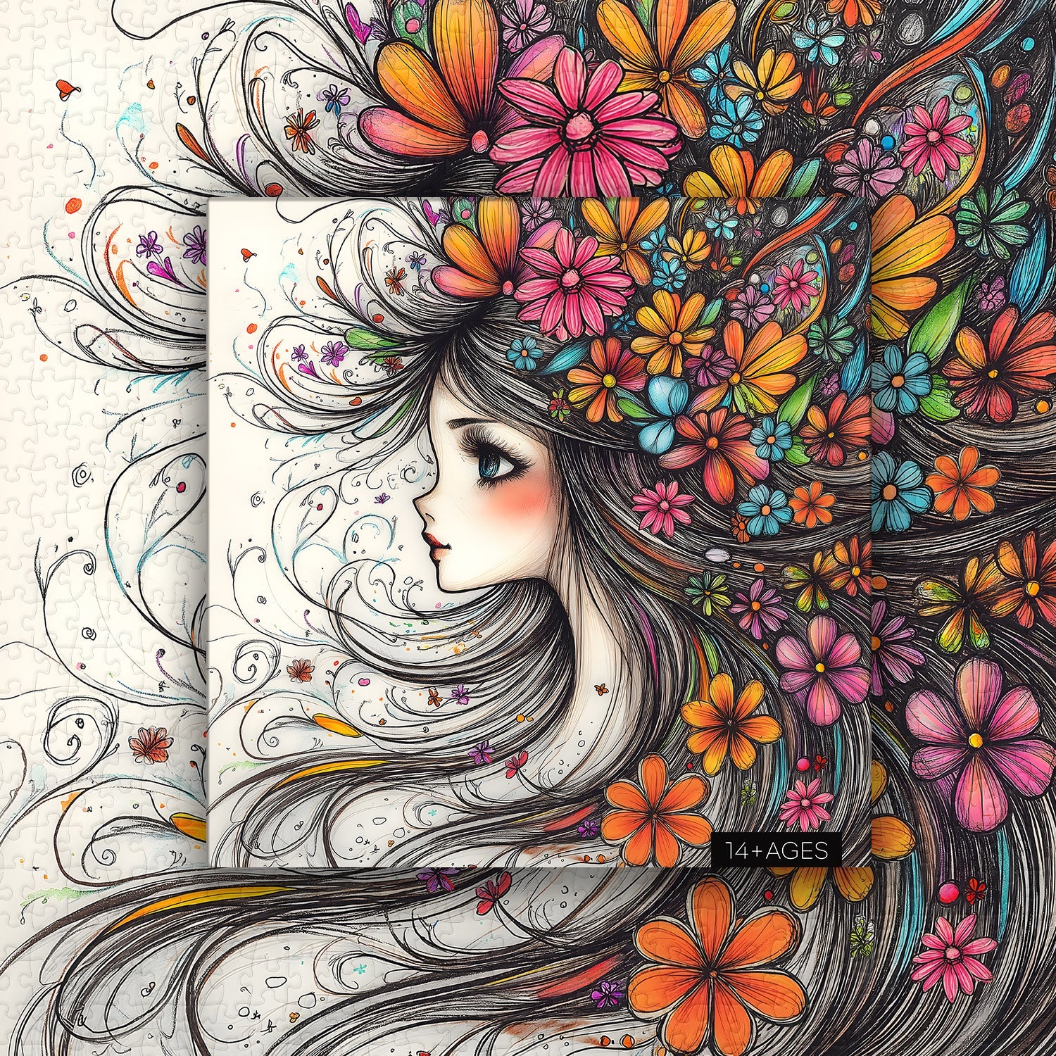Blossom in Her Hair Jigsaw Puzzle 1000 Pieces