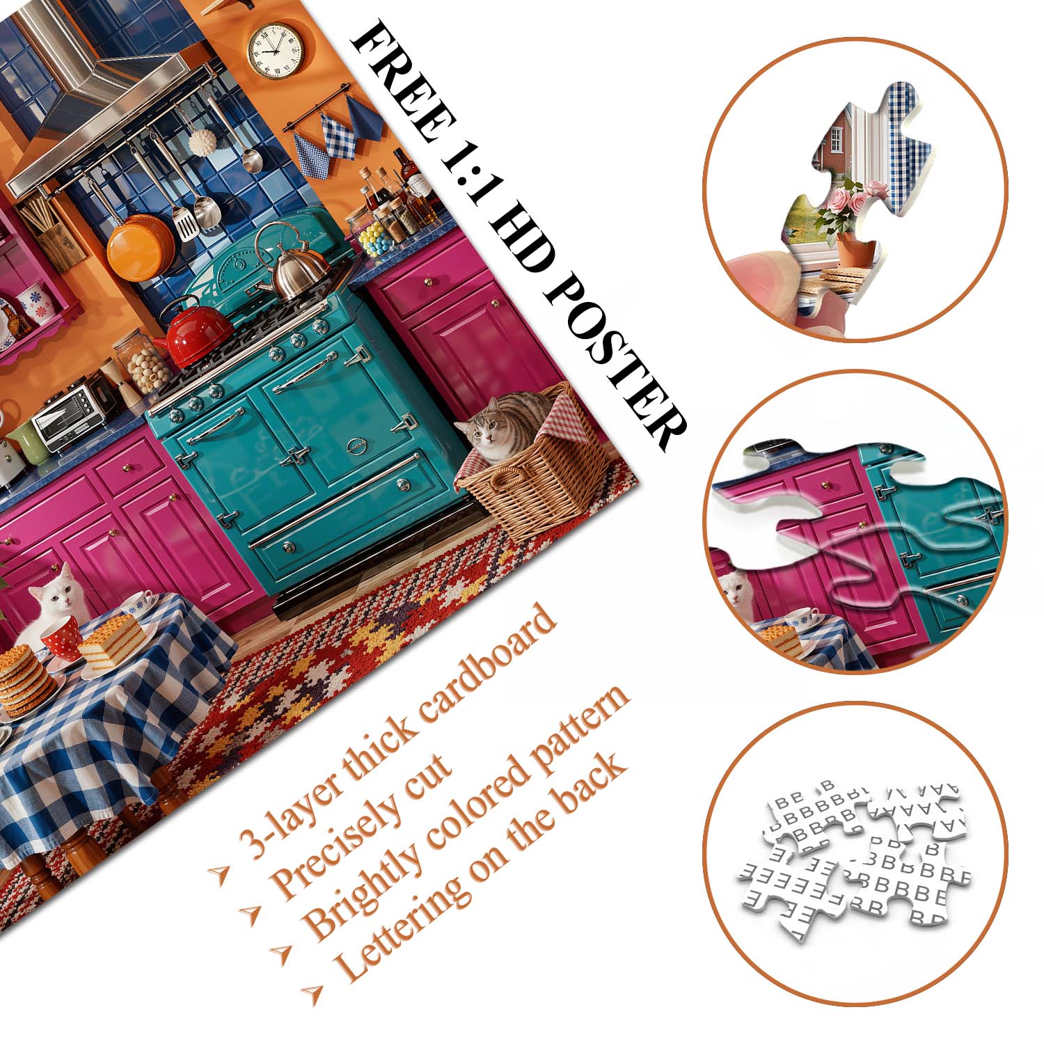 Colorful Kitchen Jigsaw Puzzle 1000 Piece