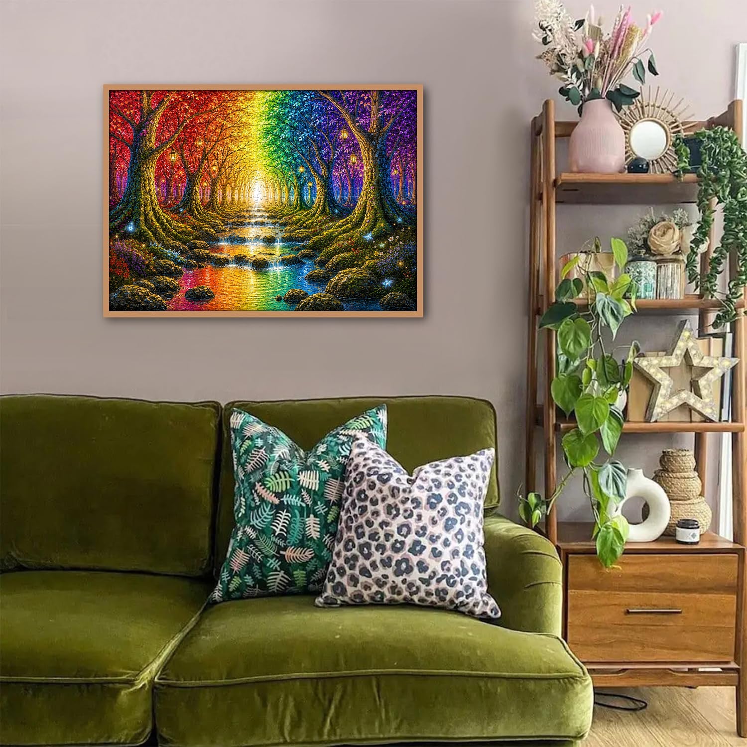 Rainbow Tree Corridor Jigsaw Puzzle 1000 Pieces