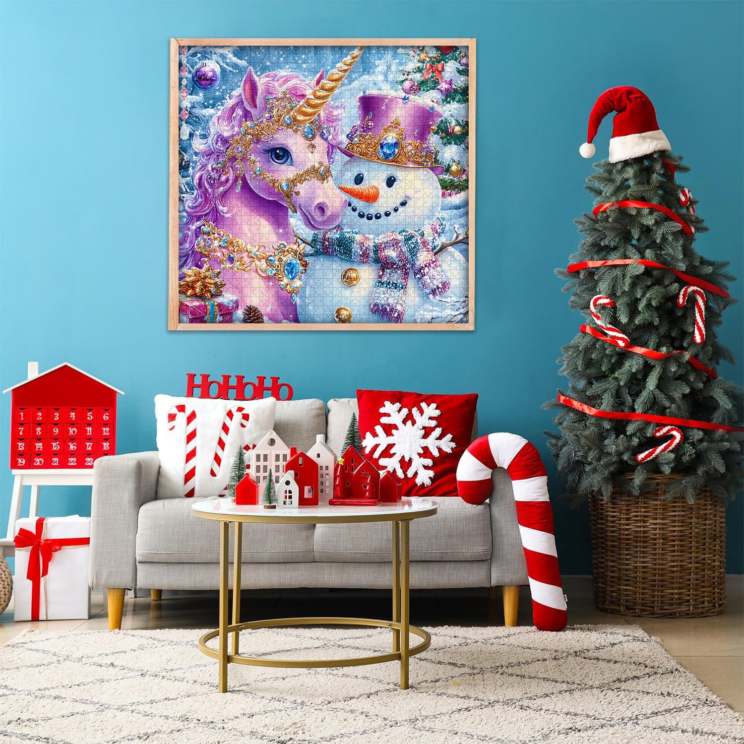Snowman Unicorn Jigsaw Puzzles 1000 Pieces