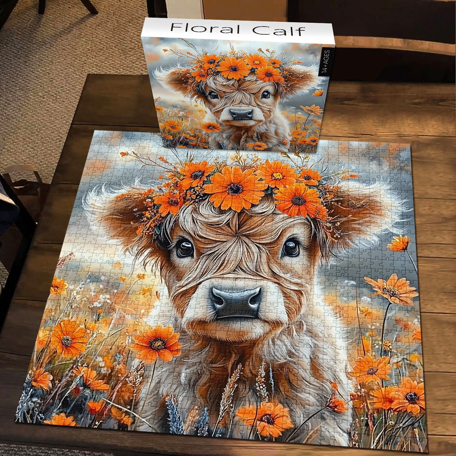 Floral Calf Jigsaw Puzzle 1000 Pieces
