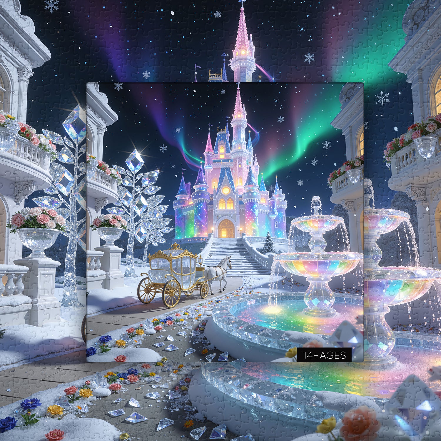 Aurora Crystal Castle Jigsaw Puzzle 1000 Pieces