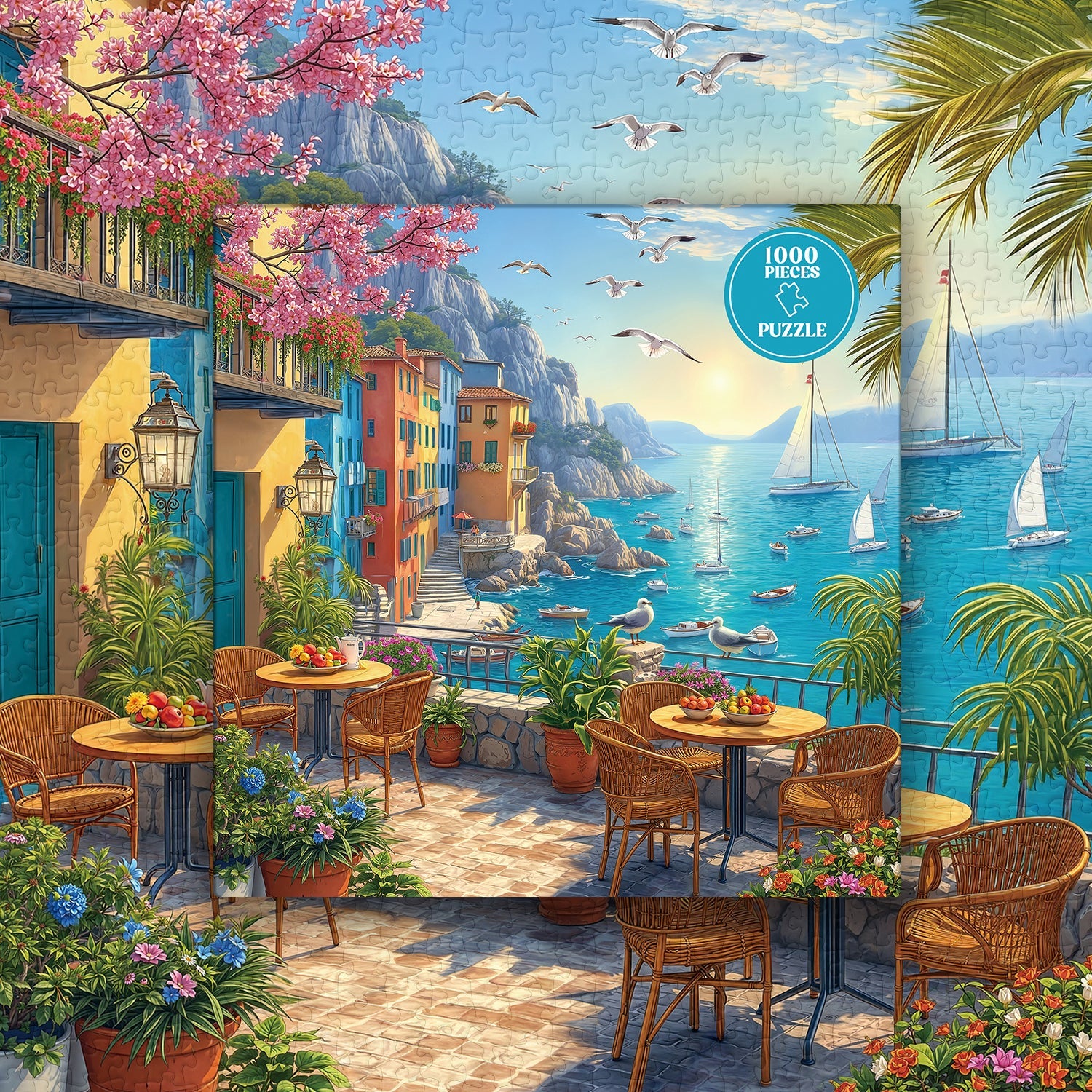 Mediterranean Afternoon Jigsaw Puzzle 1000 Pieces