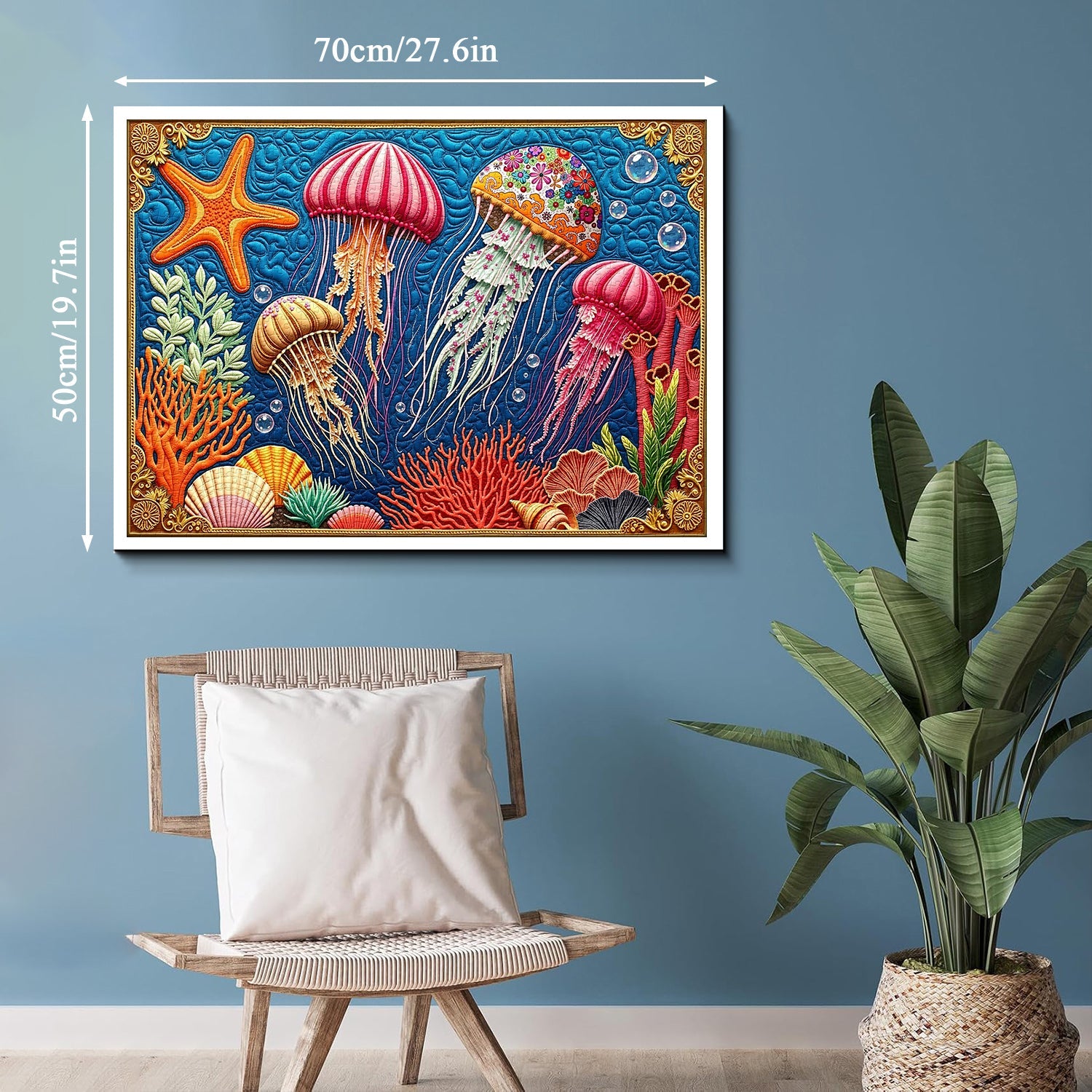 Quilted Jellyfish Dance Jigsaw Puzzle 1000 Pieces