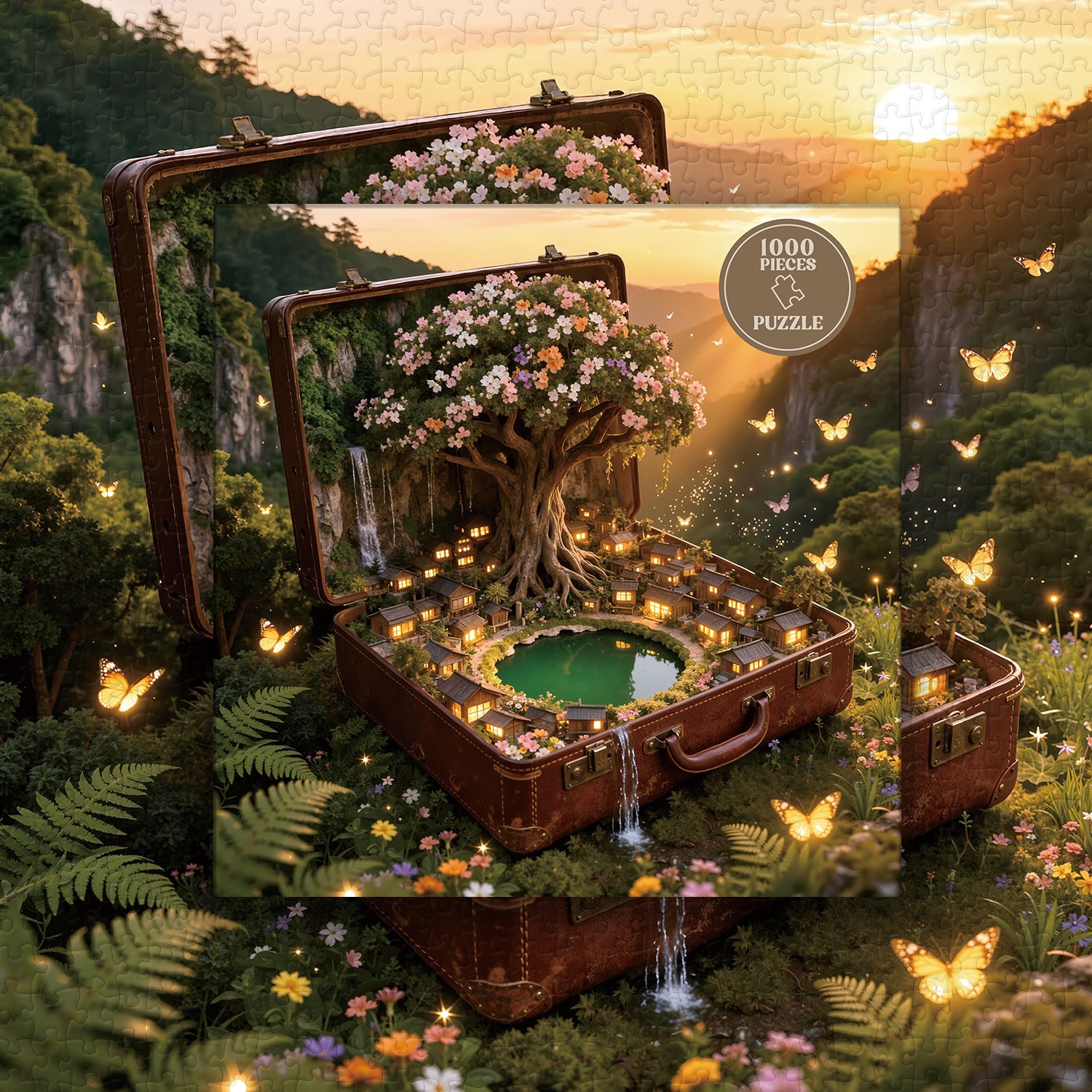 The Suitcase Arcadia Jigsaw Puzzle 1000 Pieces