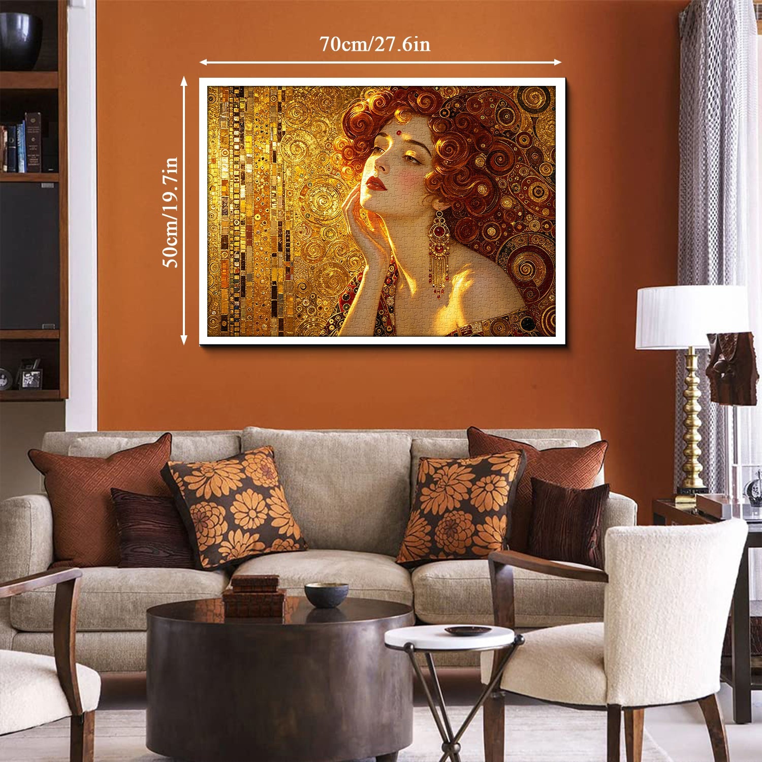 Golden Whirl Elegance Jigsaw Puzzle 1000 Piece