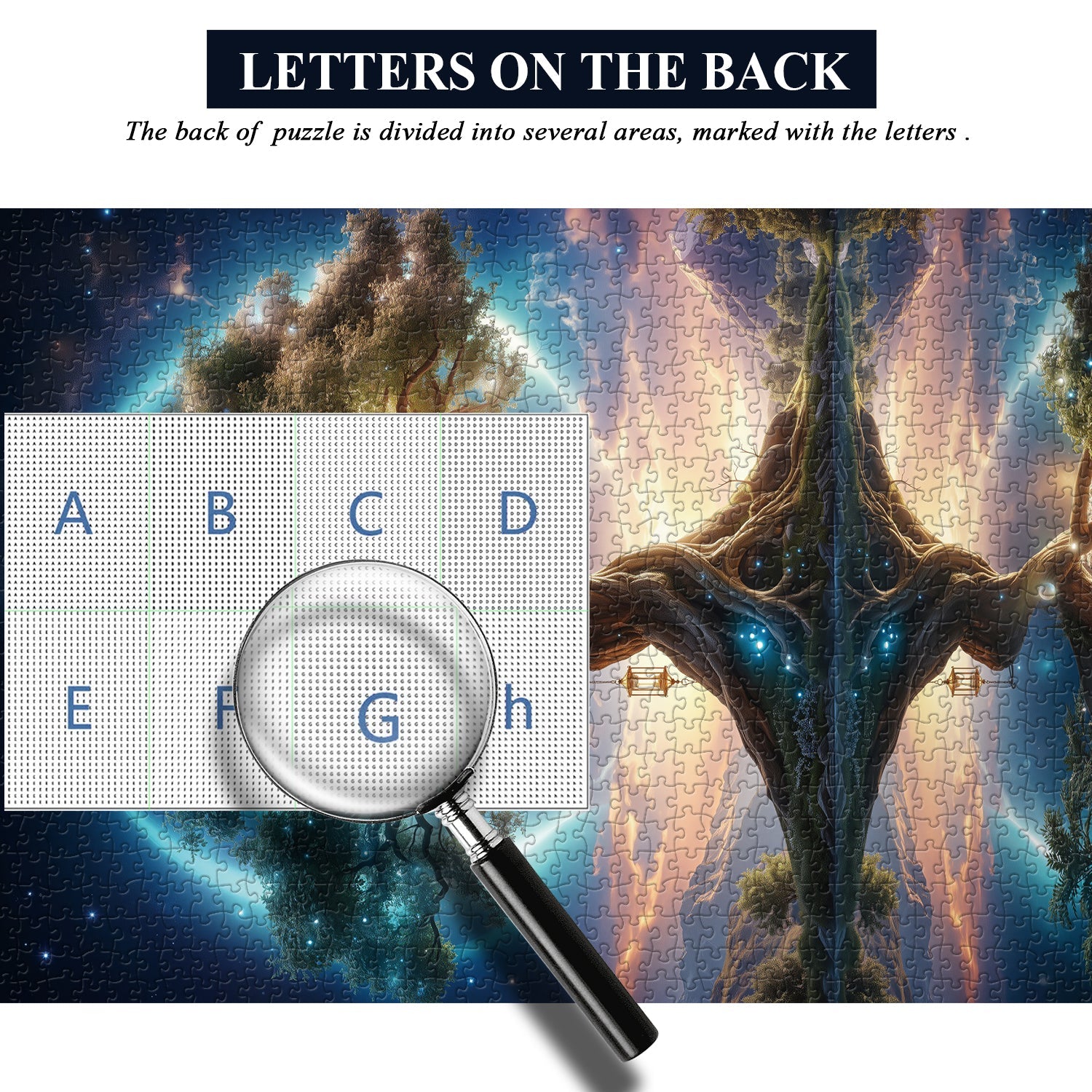 Puzzle en bois "Arbre serein" 1000 pièces