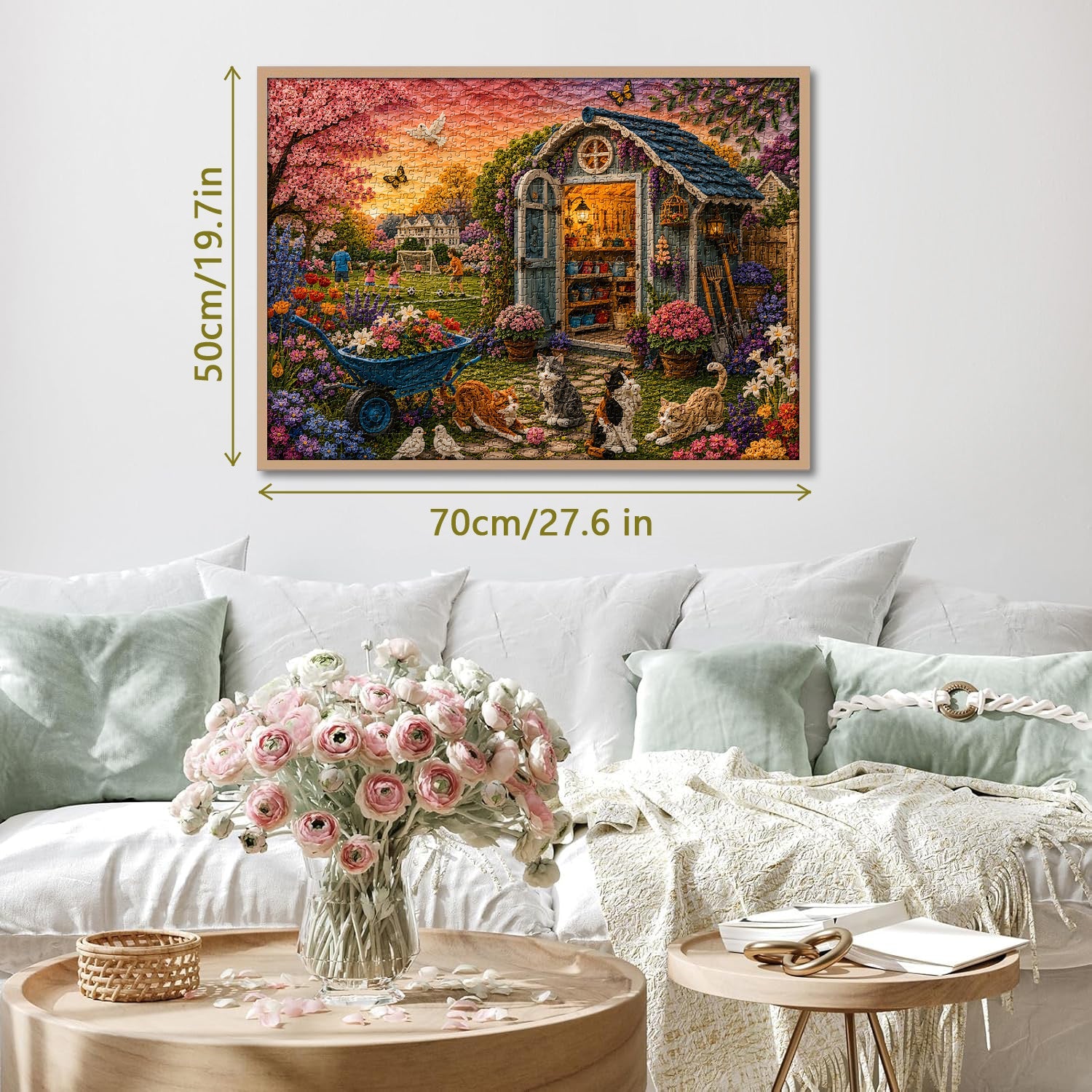 Quilled Yard Jigsaw Puzzle 1000 Piece