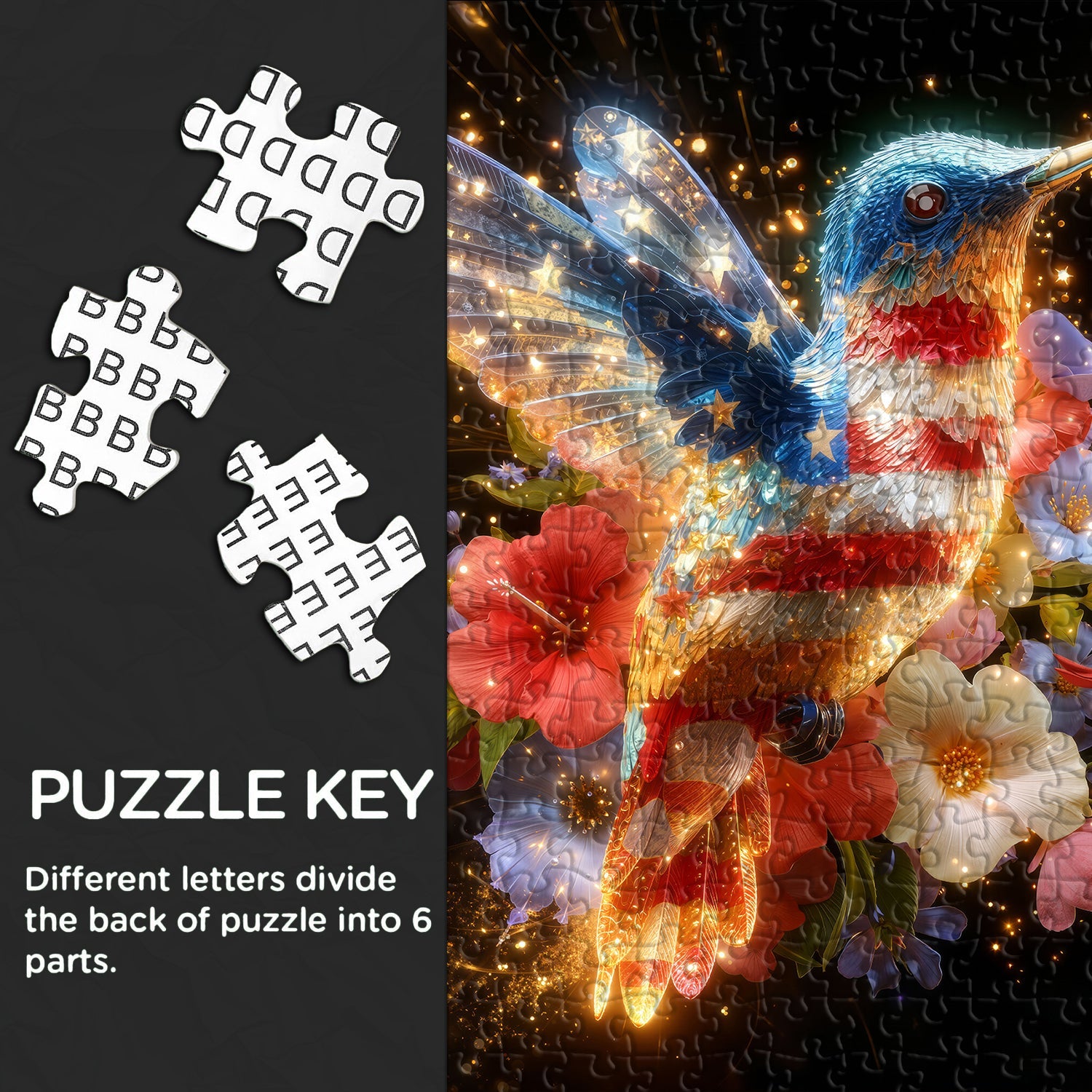 Freedom Hummingbird Jigsaw Puzzle 1000 Pieces