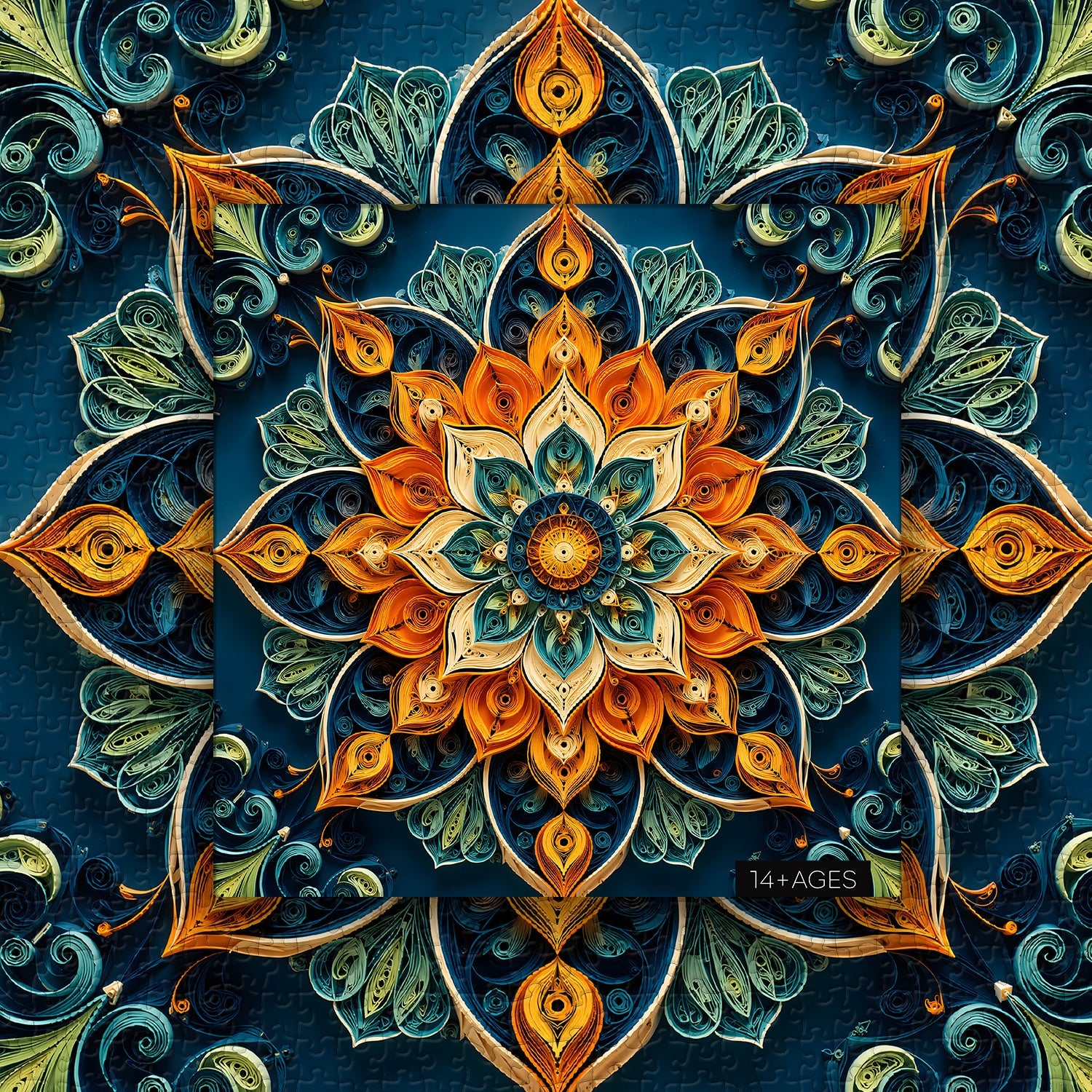 Quilling Mandala Bloom Jigsaw Puzzle 1000 Piece