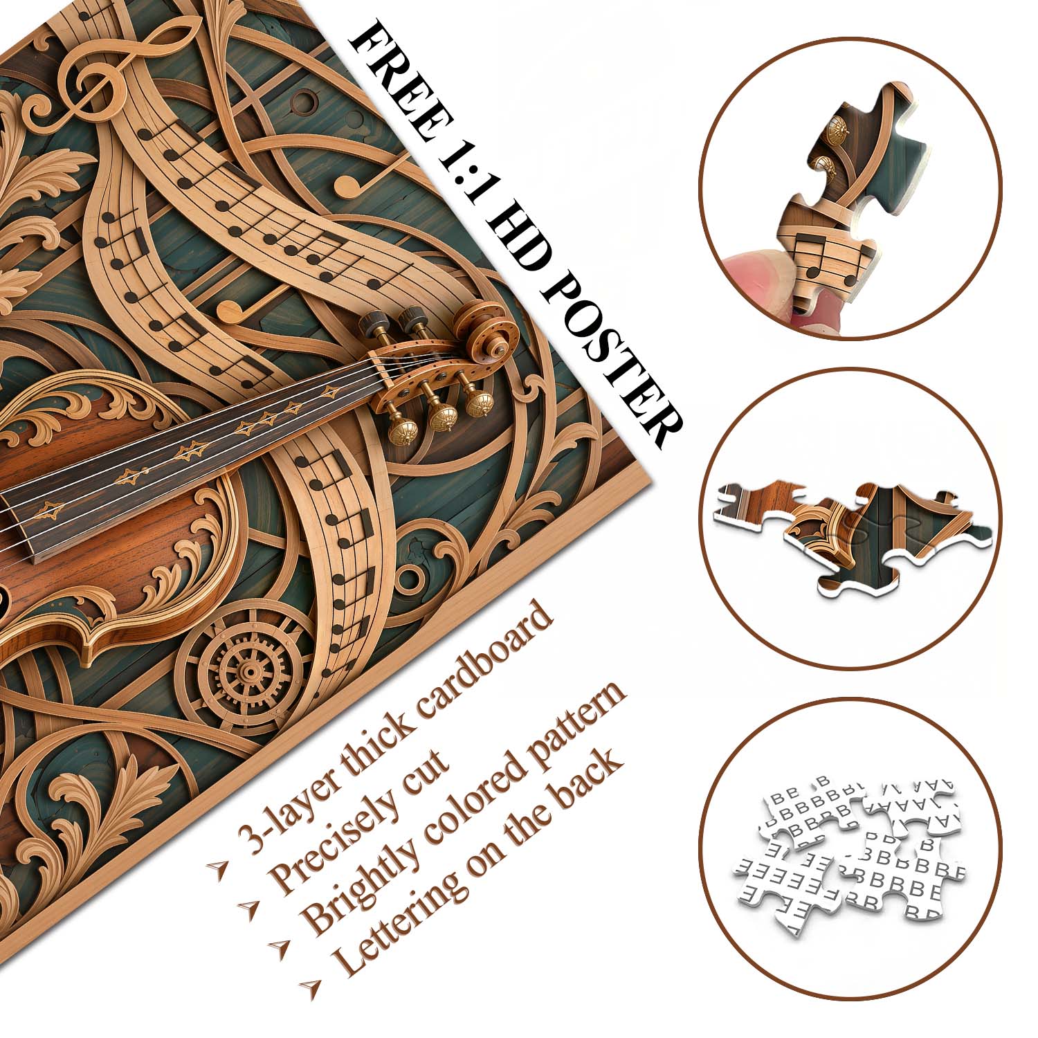 Carved Melody Jigsaw  Puzzle 1000 Piece