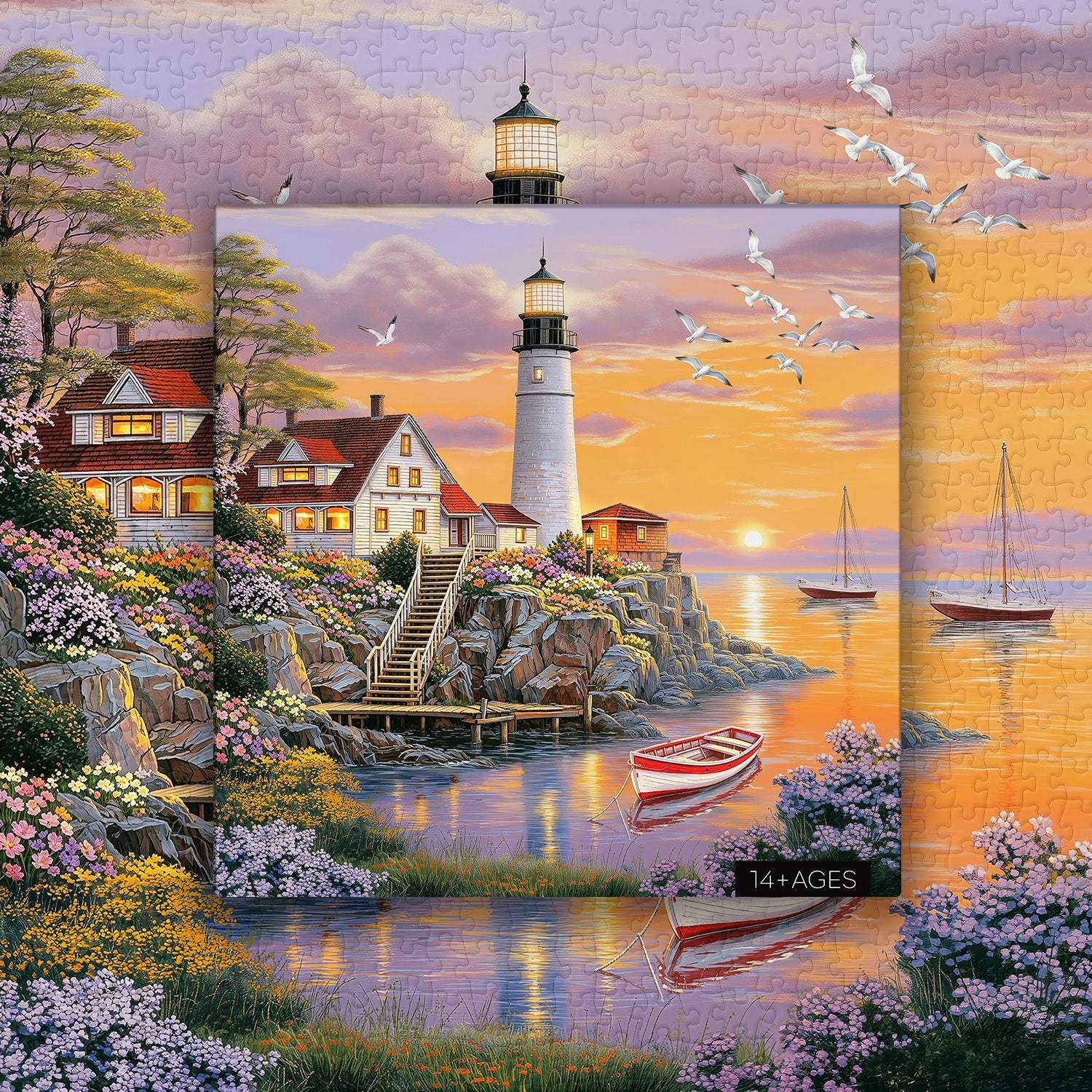 Lighthouse Cove Jigsaw Puzzle 1000 Pieces