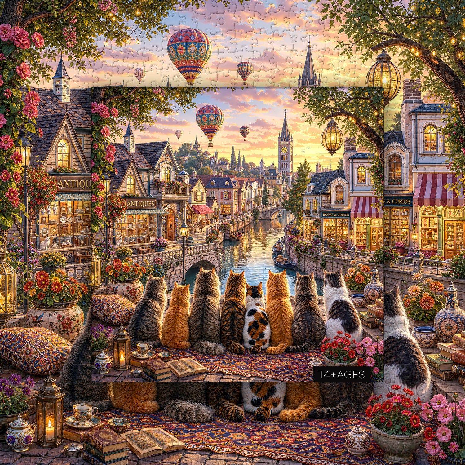 Riverside Whiskers Jigsaw Puzzle 1000 Piece