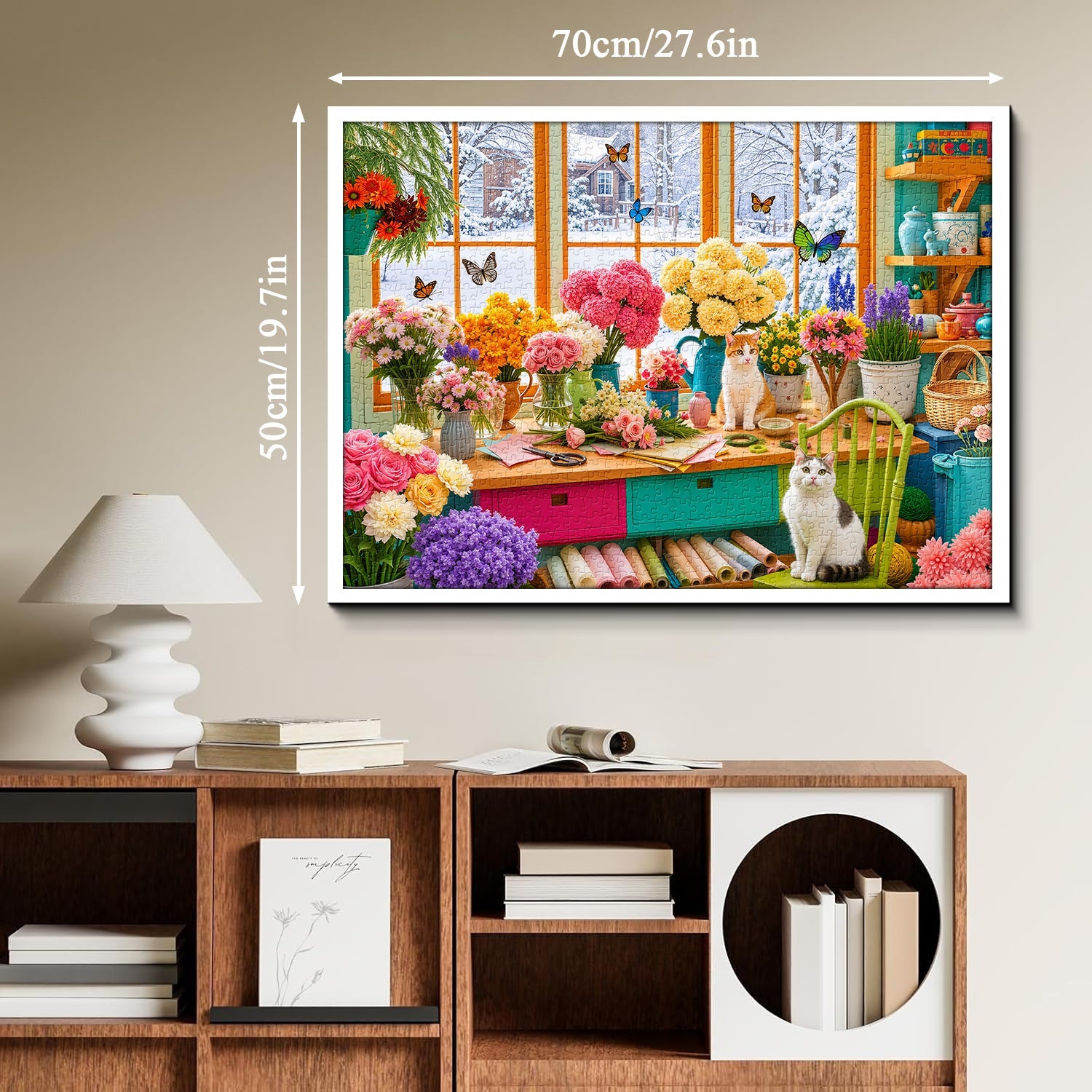 Snowy Flower Studio Jigsaw Puzzle 1000 Piece