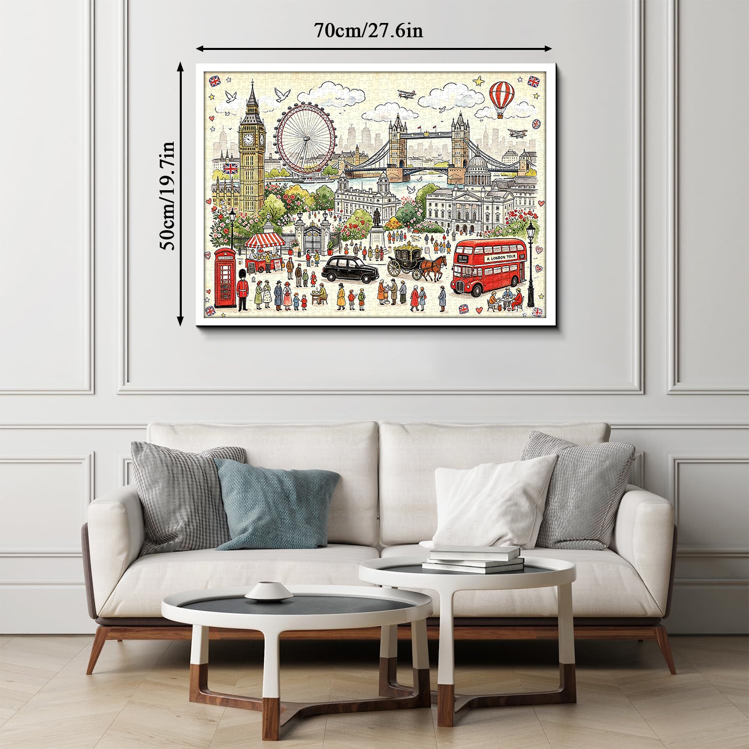 Puzzle panorama urbain 1000 pièces