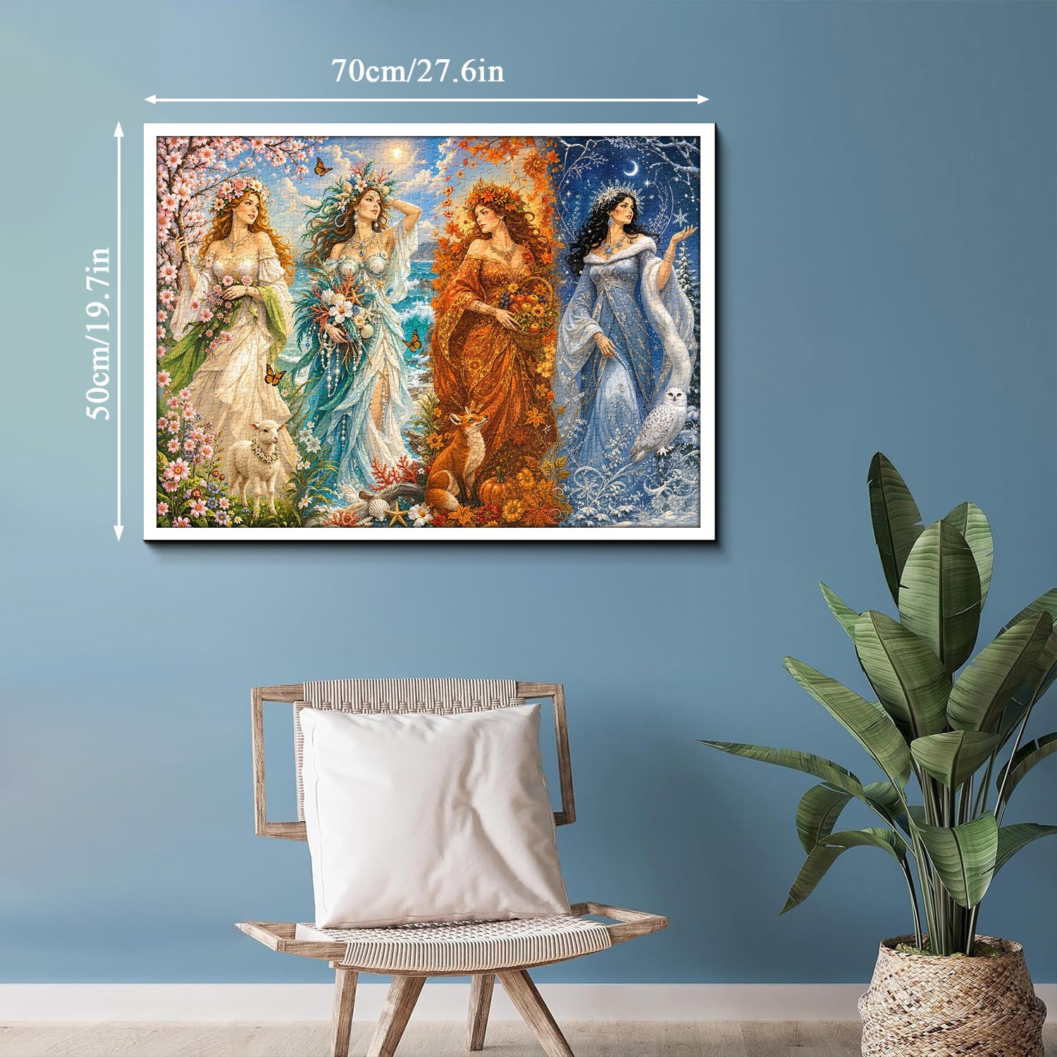 Seasonal Maidens Jigsaw Puzzle 1000 Piece